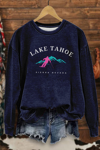 Lake Tahoe Retro Ski Sweatshirt