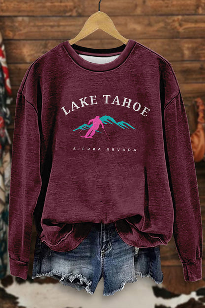 Lake Tahoe Retro Ski Sweatshirt