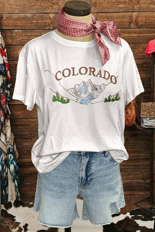 Colorado Print Mountain T-shirt