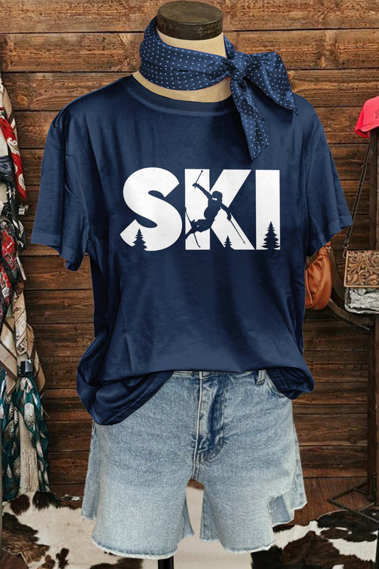 Sports Winter SKI T-shirt