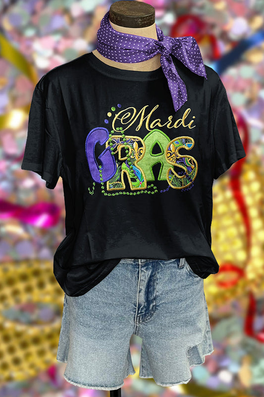 Mardi Gras Applique T-shirt