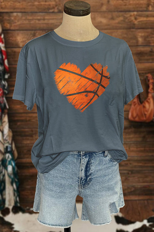 Chic Heart Basketball T-shirt