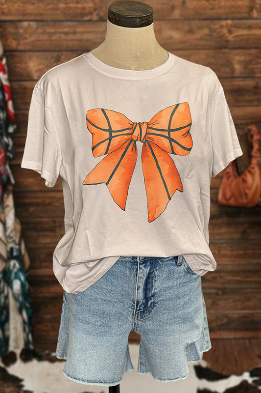 Cute Basketball Bow T-shirt