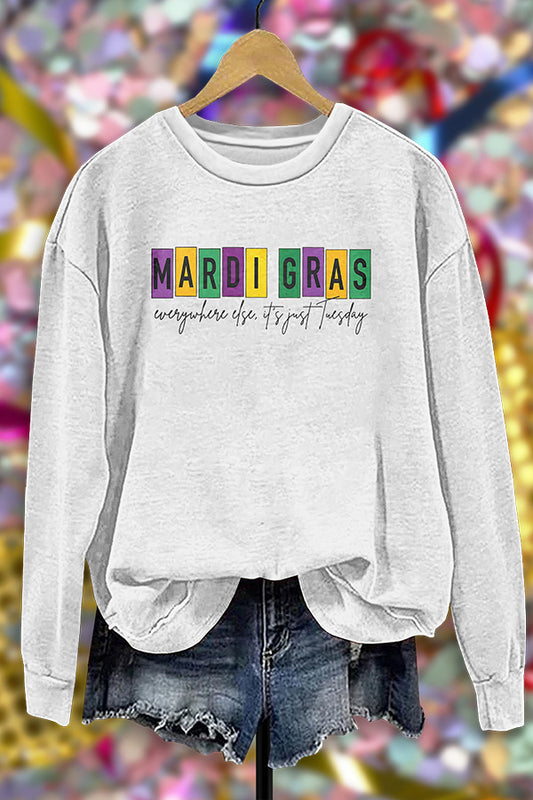 Casual Mardi Gras Sweatshirt