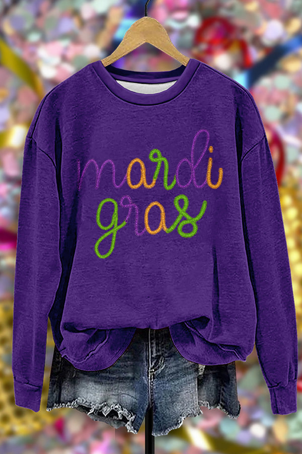 Retro Mardi Gras Sweatshirt