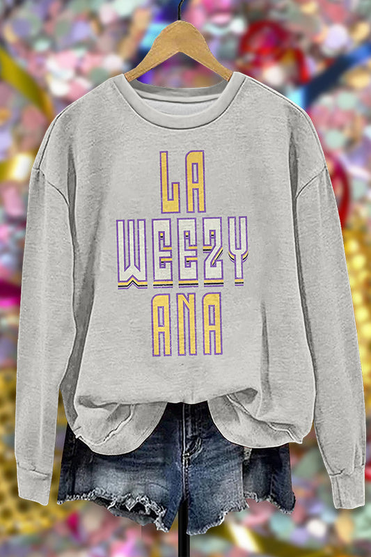 La Weezy Ana Print Sweatshirt