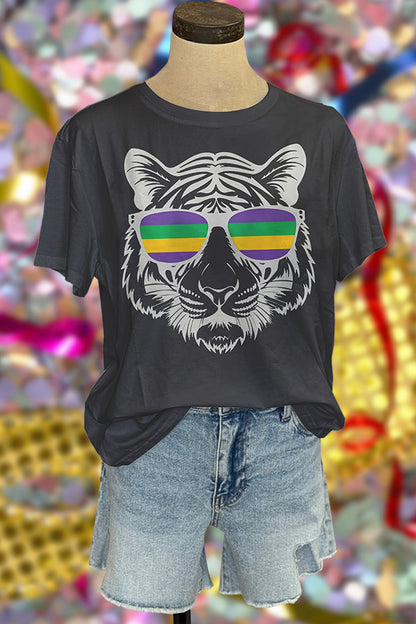 Cute Tiger Mardi Gras T-shirt