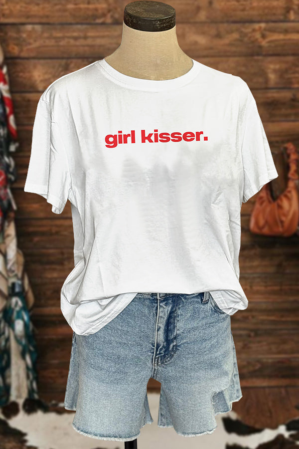 Girl Kisser Trendy T-shirt