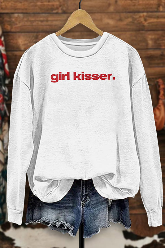 Girl Kisser Trendy Sweatshirt