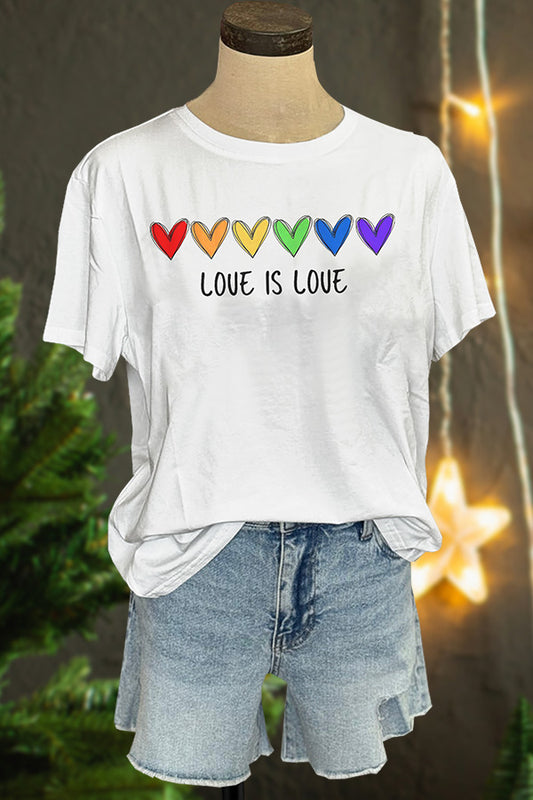 Rainbow Love is Love T-shirt