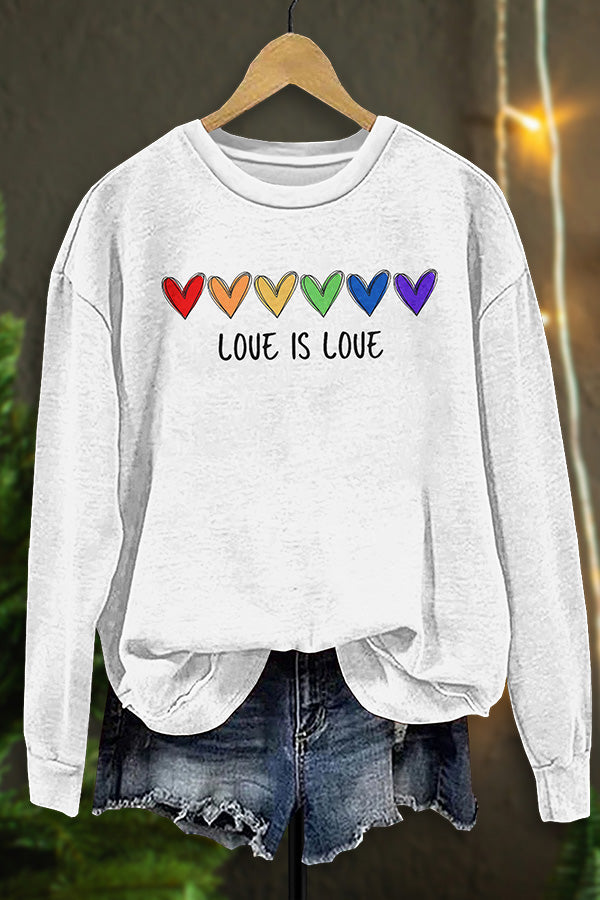 Rainbow Love Is Love Sweatshirt