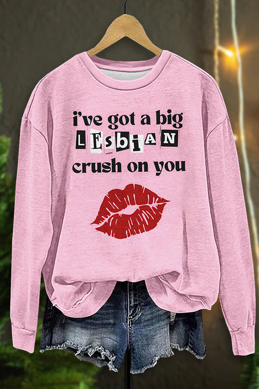 Lesbian Crush Valentine Sweatshirt