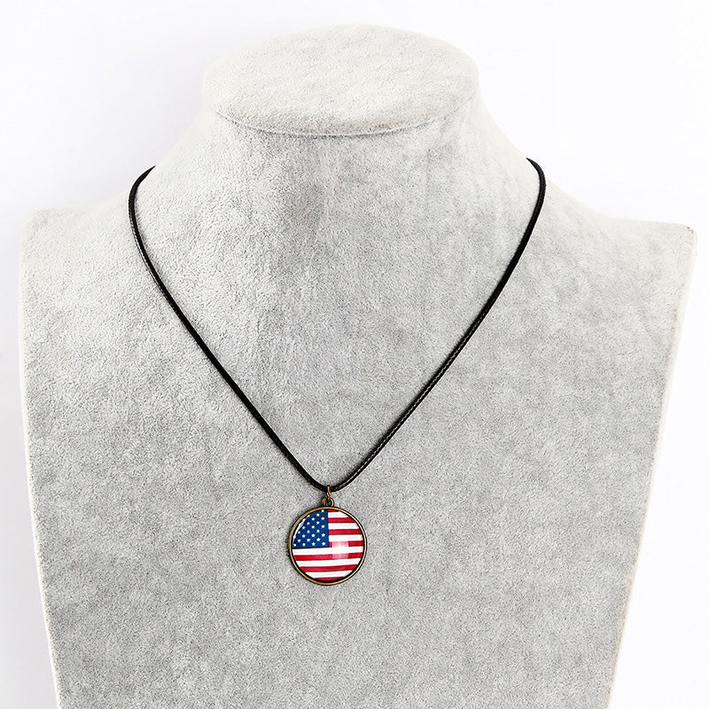 Classic American Flag Necklace