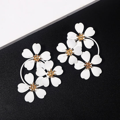 Beautiful Irregular Flower Earrings