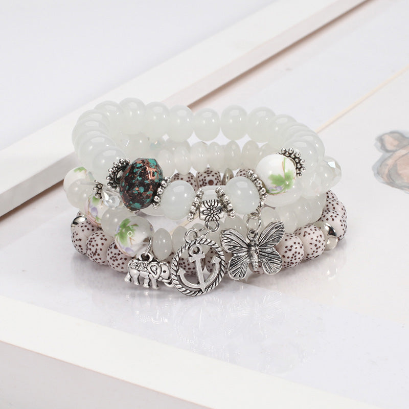 Bohemia Butterfly Multi-layered Bracelet