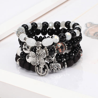 Bohemia Butterfly Multi-layered Bracelet