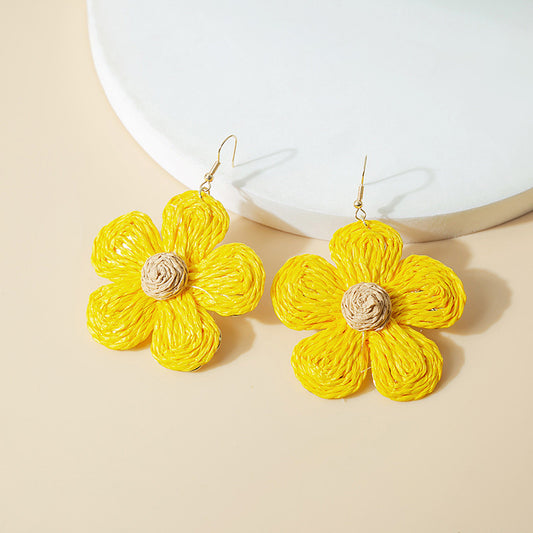 Cute Flower Braided Earrings