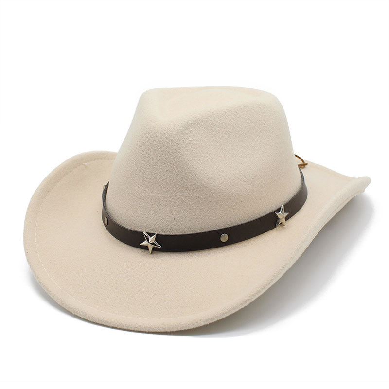 Western Felt Cowgirl Fedora Hat