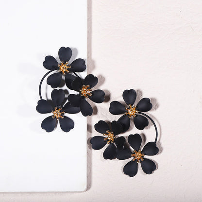 Beautiful Irregular Flower Earrings