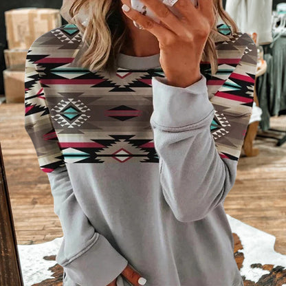 Retro Aztec Pattern Sweatshirt